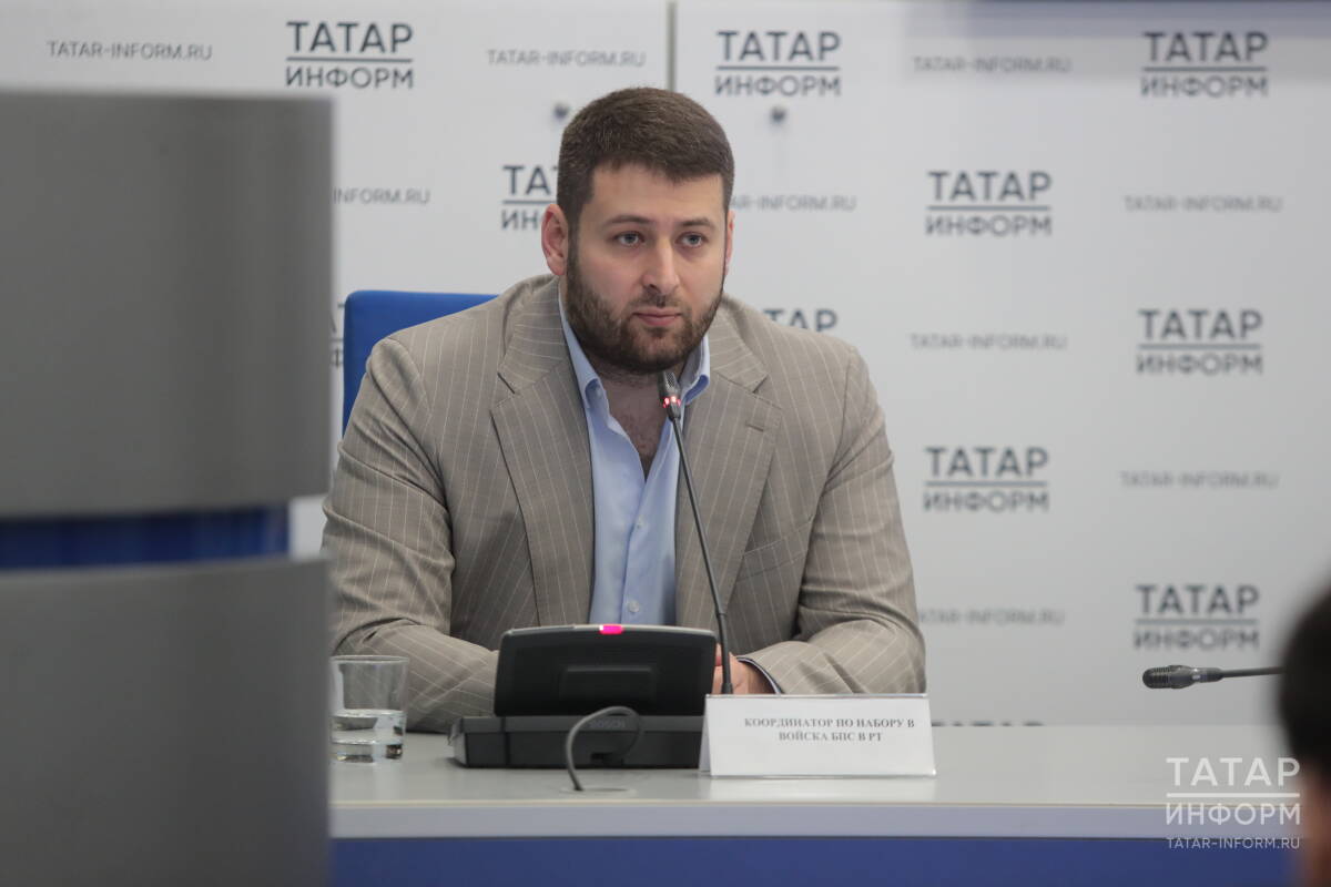 Координатор по набору в Войска беспилотных систем в Татарстане Олег Сергеев  Фото: © Рамиль Гали / «Татар-информ»  