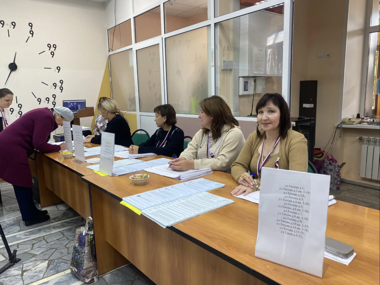 Избирательный участок в лицее интернате Буинска