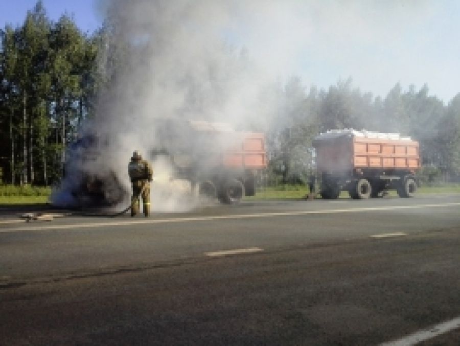 В Буинске на трассе произошло ДТП с горением