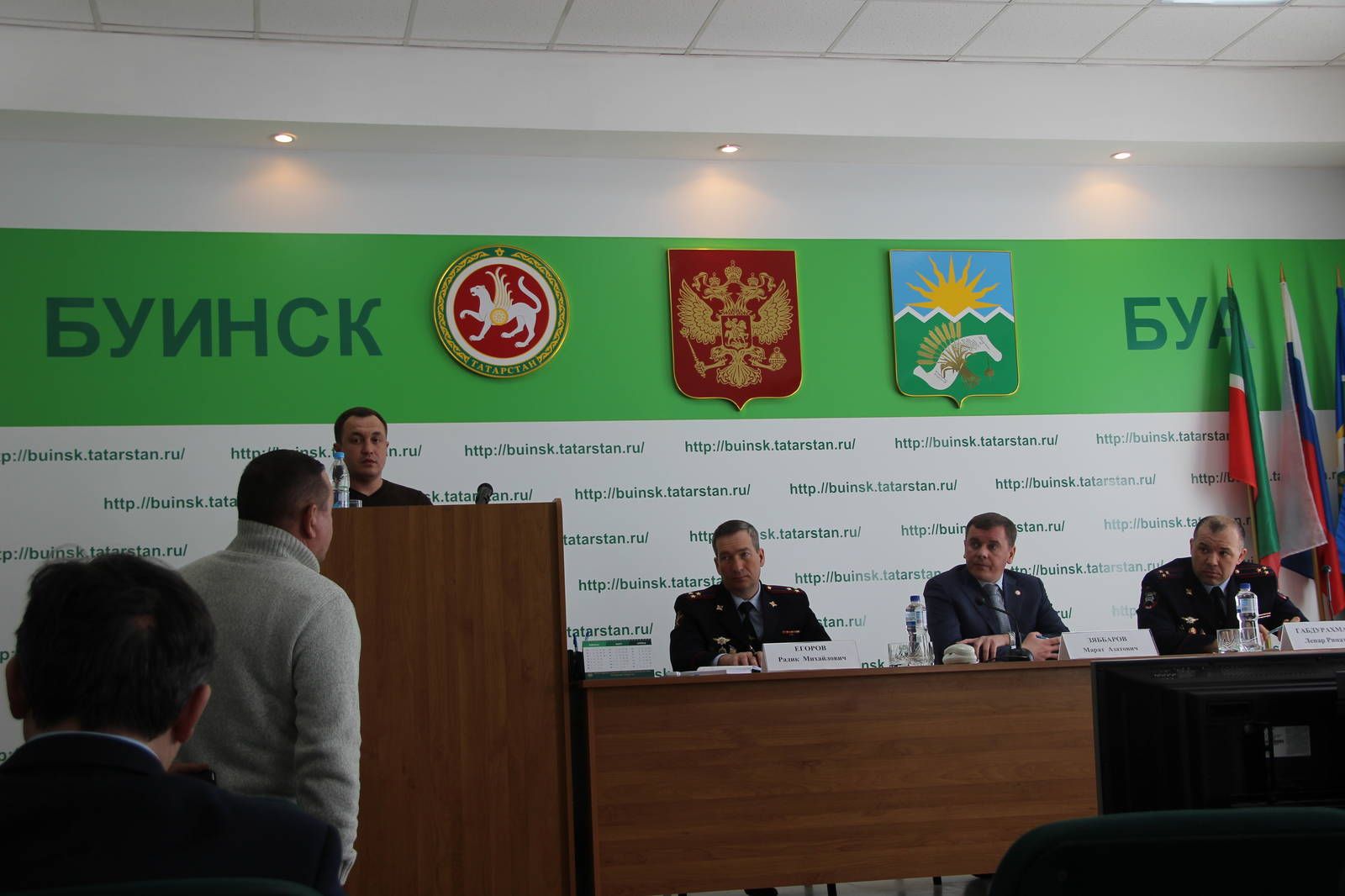 Сегодня Буинск посетил главный инспектор ГИБДД Татарстана Ленар Габдурахманов (фоторепортаж)