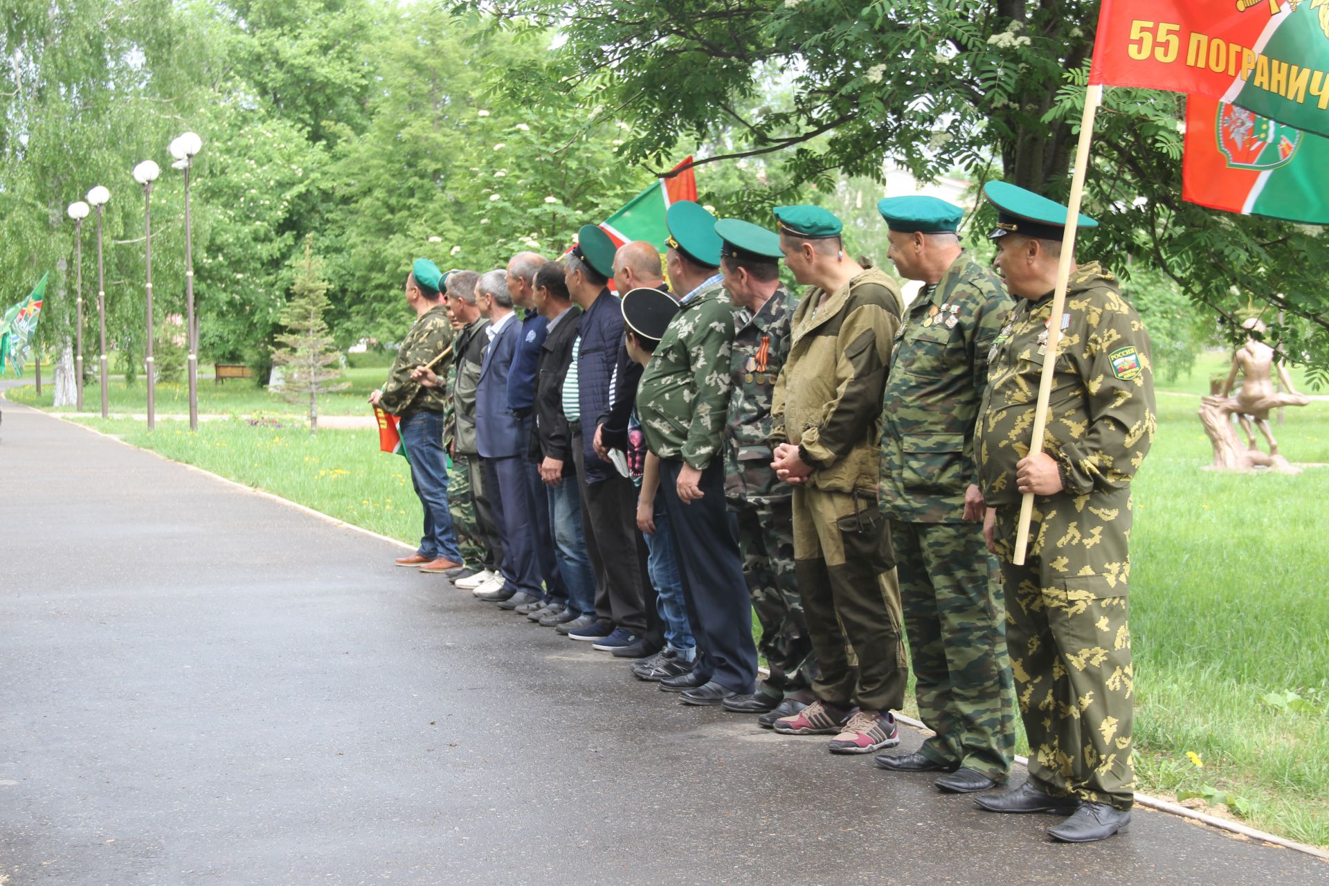 Сегодня юбилейный флаг пограничников принял Буинск - единственный в Татарстане (+фото)