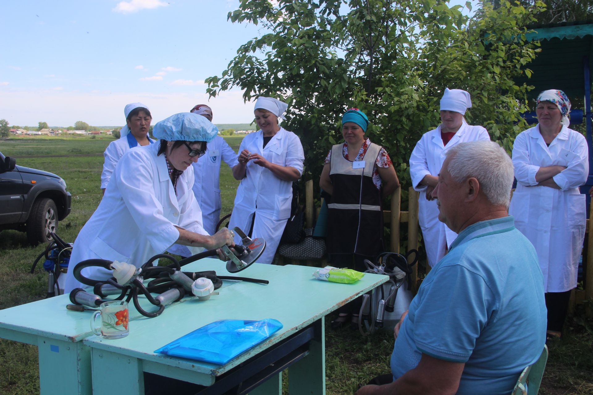 В Буинске выявляли лучших операторов машинного доения коров (фоторепортаж)
