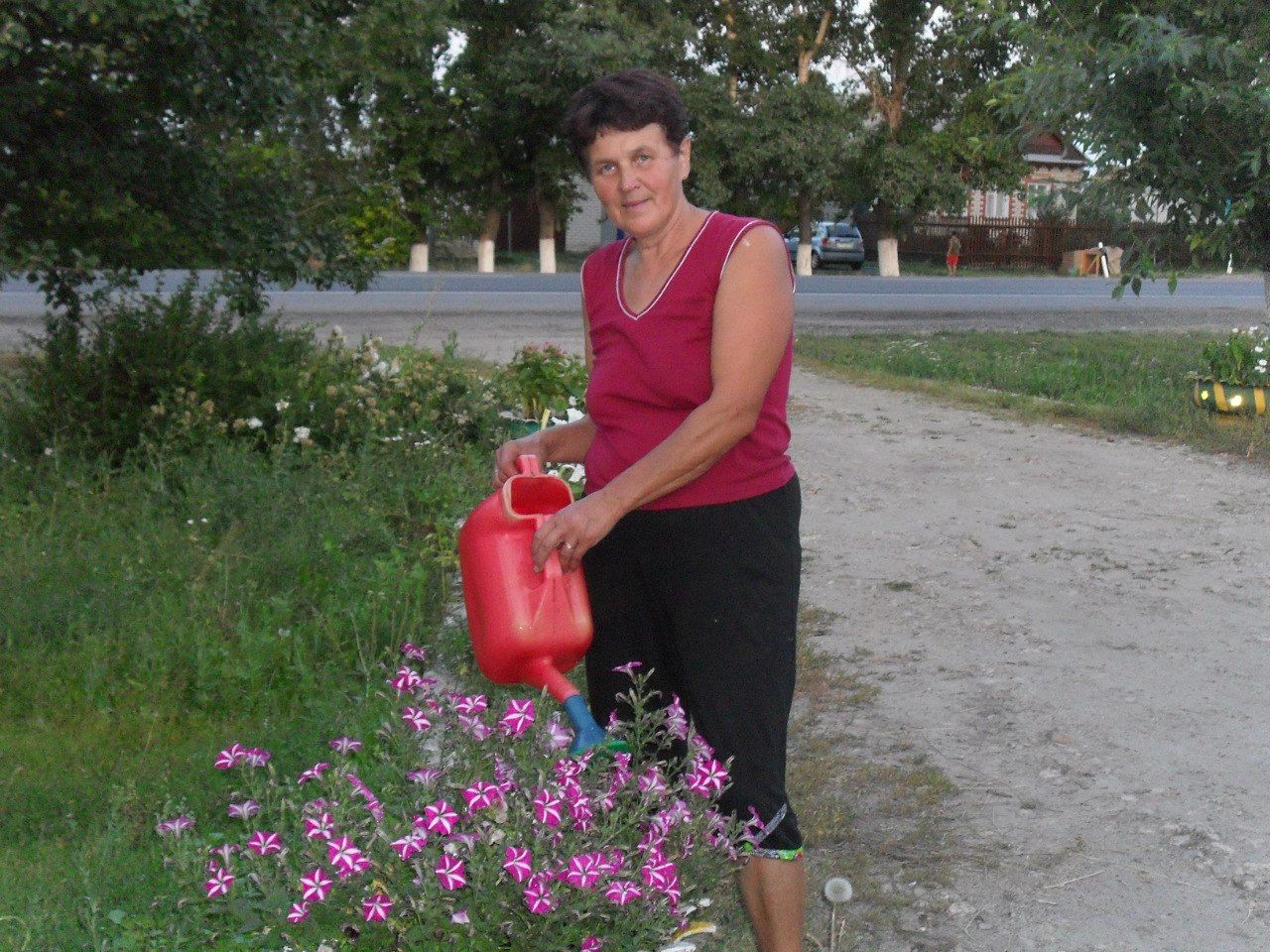 Огород жительницы деревни Старый Студенец Фариды Шигаповой утопает в цветах