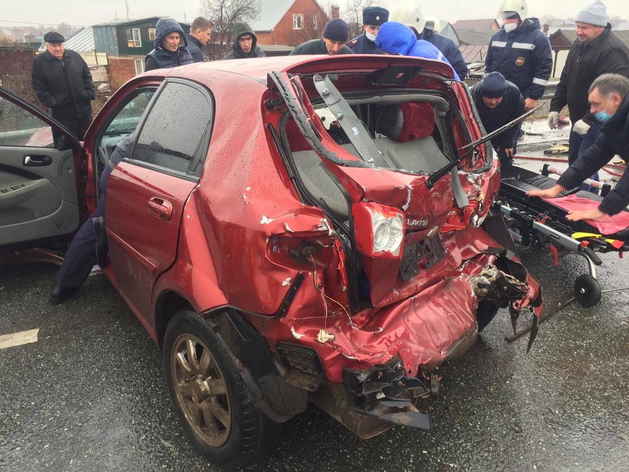Страшная авария произошла в эти минуты на объездной дороге Буинска