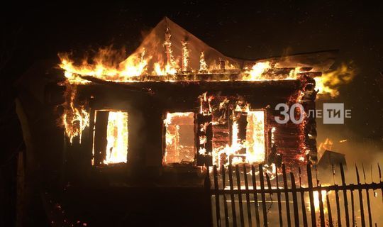 Сегодня ночью в одном из сел Буинского района в пожаре погиб мужчина (+ фото)