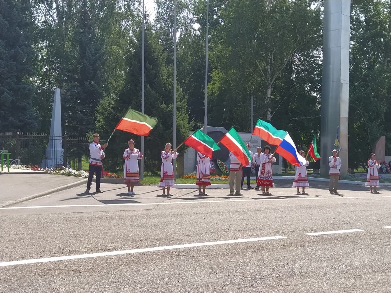 В Буинске встречали флаг 100-летия ТАССР&nbsp; (+фото)