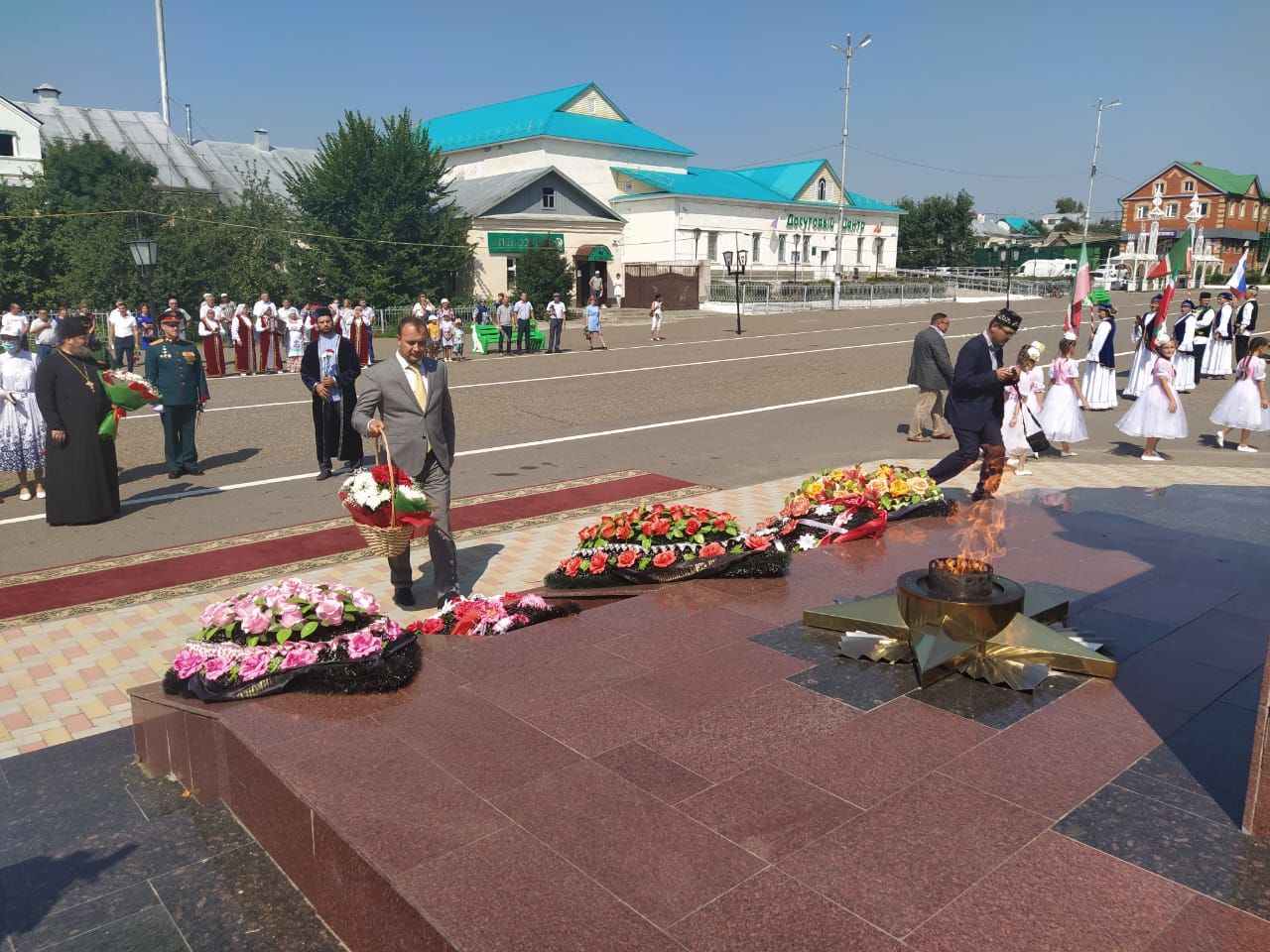 В Буинске встречали флаг 100-летия ТАССР&nbsp; (+фото)
