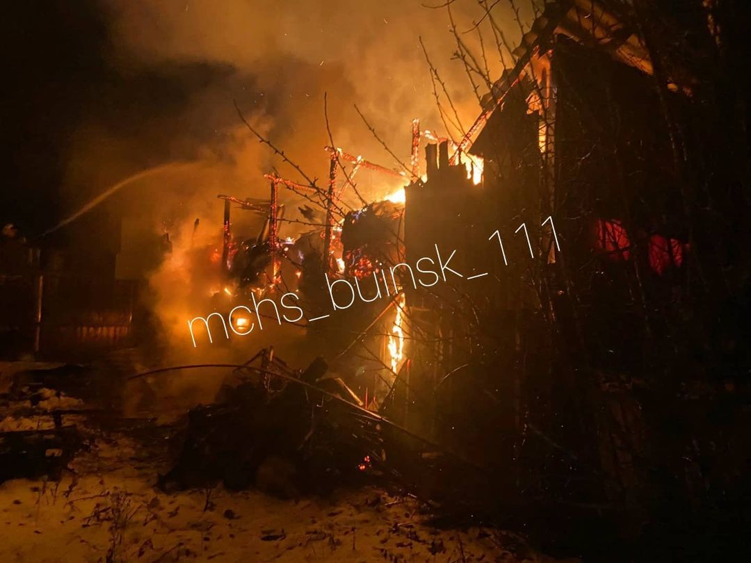 В Буинске произошел пожар (+фото)