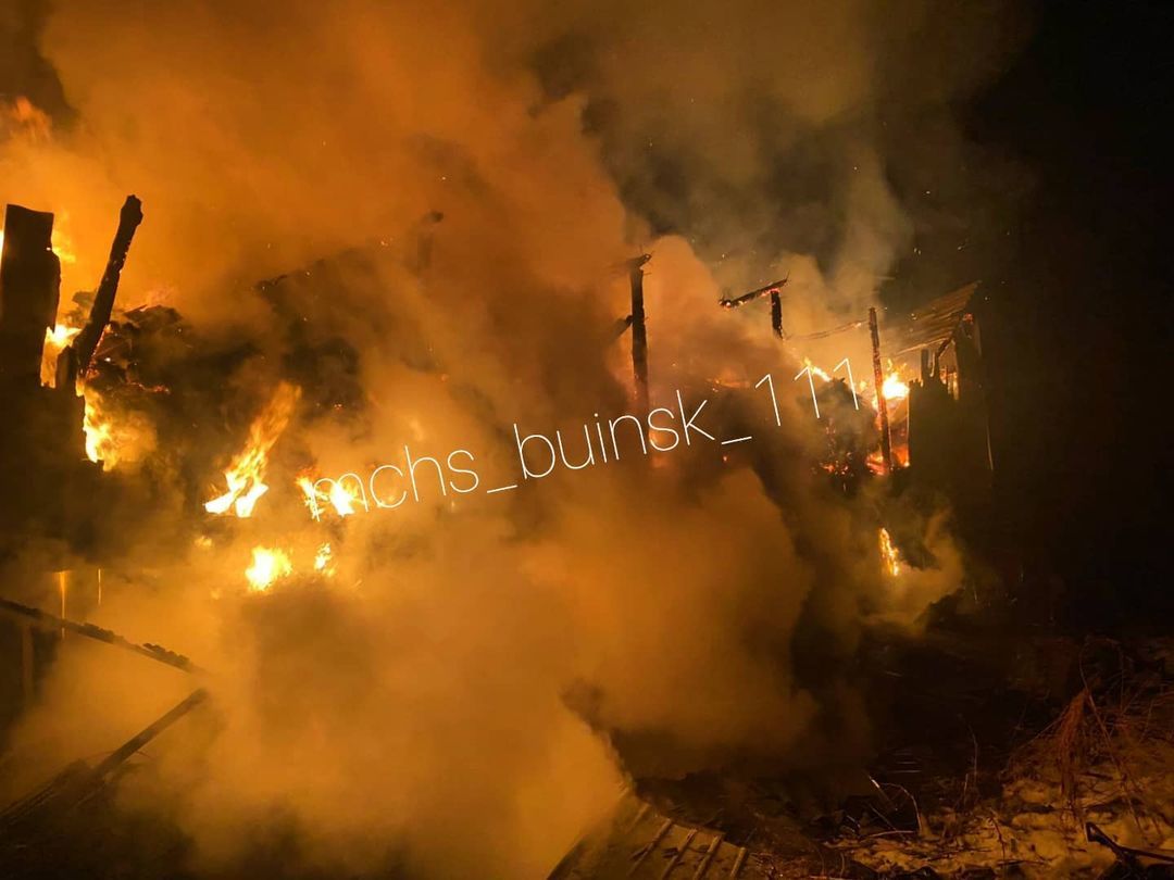 В Буинске произошел пожар (+фото)