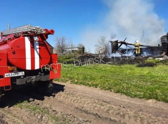 В Буинском &nbsp;районе в двух деревнях произошел пожар (+фото)