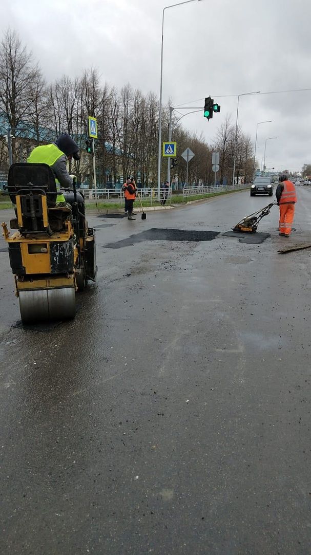 В Буинске завершён ямочный ремонт дорог