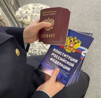 Сегодня восемь молодых буинцев получили  паспорта +фото