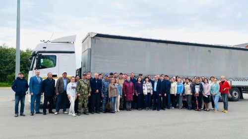 Сегодня утром партия гуманитарной помощи от жителей Буинска отправилась в зону спецоперации (+фото)