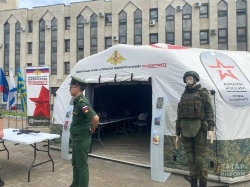 На встрече агитационного поезда в Казани заработал пункт  на службу по контракту