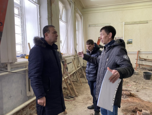 Буинский район: контроль за ходом строительства и ремонта социальных объектов