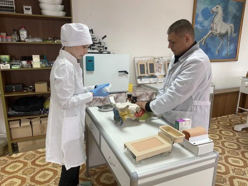 Сегодня выпускники Буинского ветеринарного техникума сдали демонстрационный экзамен по ветеринарии