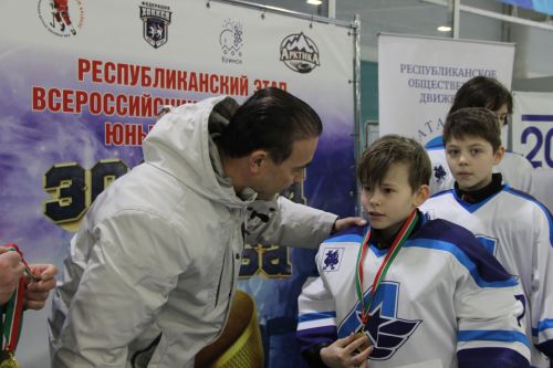 Закрытие Республиканского финала Всероссийских соревнований юных хоккеистов «Золотая шайба» им.А.В.Тарасова среди команд 2013-2014 г.р.