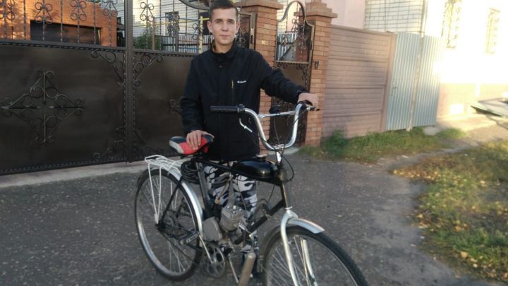 Десятиклассник из Буинска собрал самоходный мопед-велосипед (+фото)