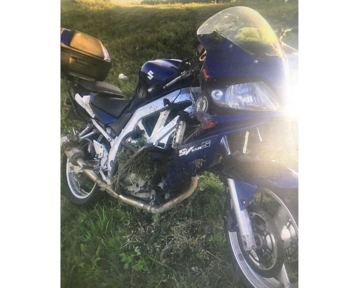 В Буинском районе мотоциклист слетел в кювет (+фото)
