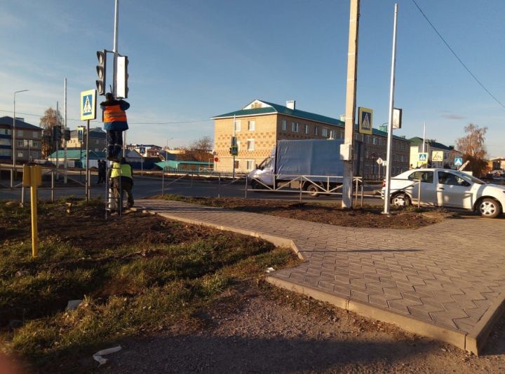 Новые светофоры установили в городе Буинске (+фото)