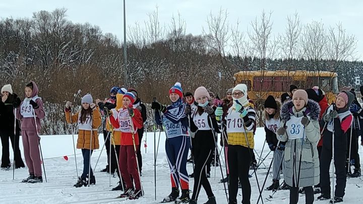 Буинцы участвовали в соревнованиях "Лыжня России"