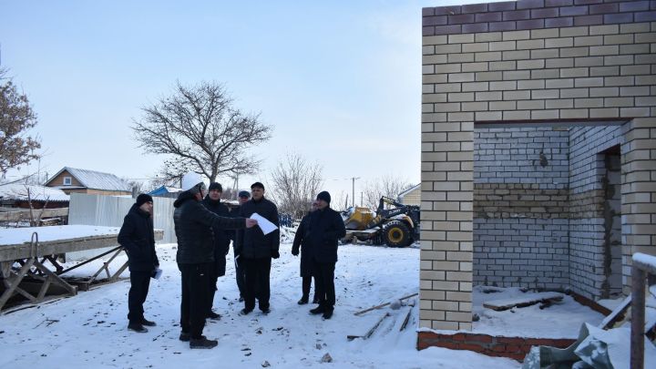 Ход строительства нового детского сада проинспектировал Глава района Ранис Камартдинов