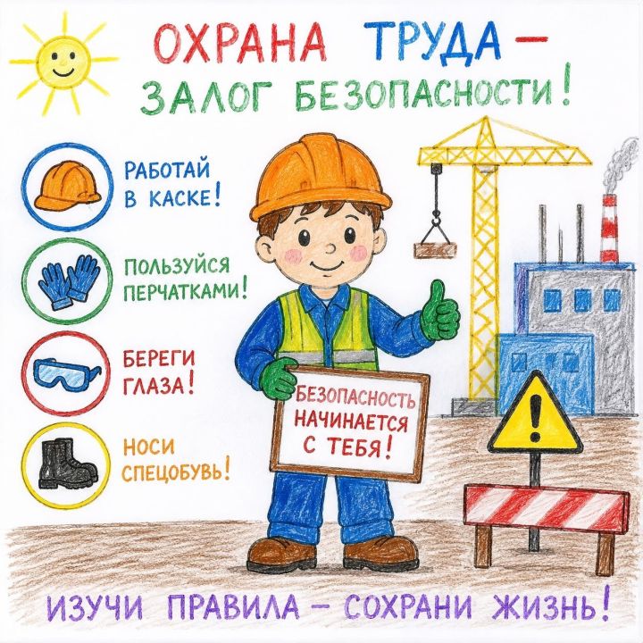В Буинском районе стартует конкурс детского рисунка «Охрана труда глазами детей»