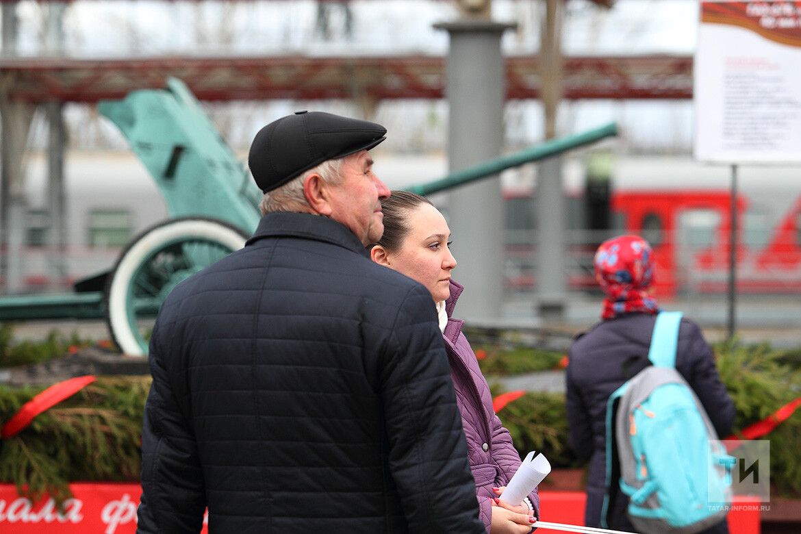 Татарстан встретил «Поезд Победы», посвященный 80-летию Волжской рокады