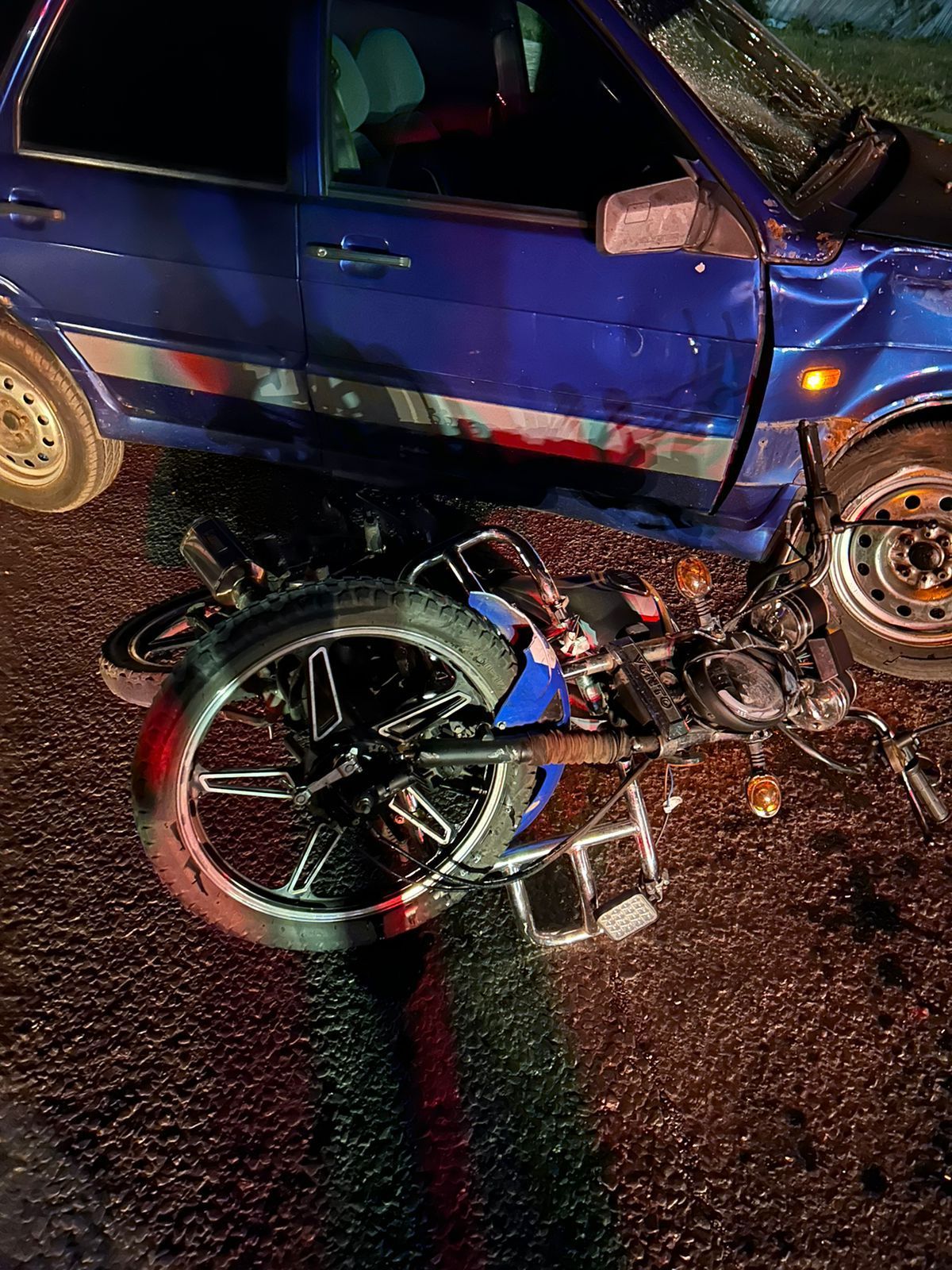 В Буинске столкнулись мопед и автомобиль, есть пострадавший (+фото)