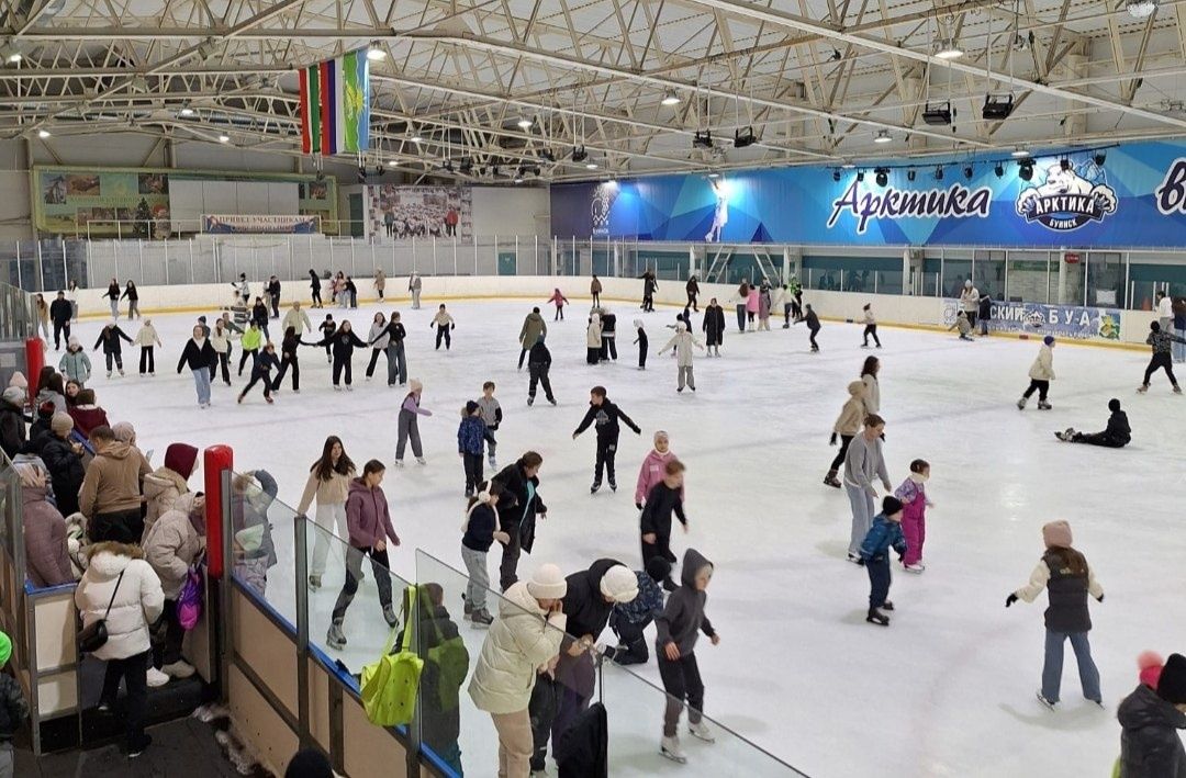 Буинцы провели активные каникулы в ледовом дворце «Арктика»