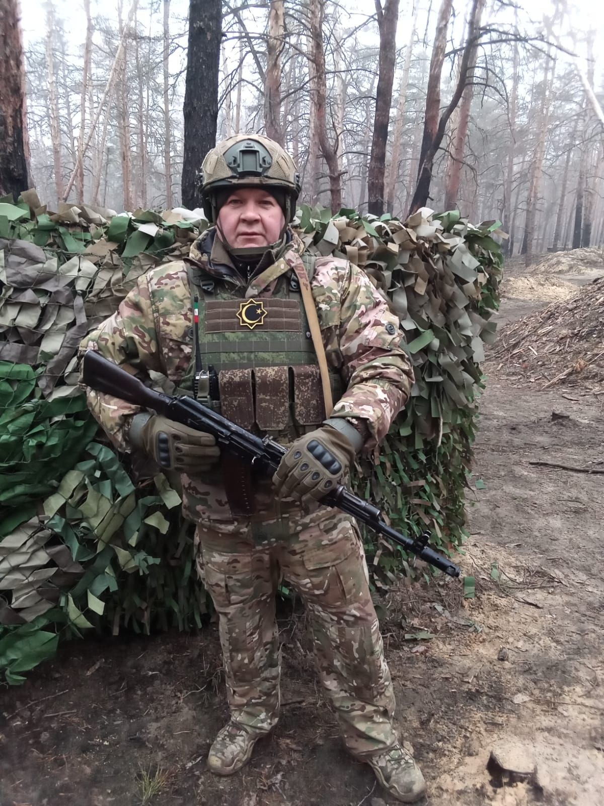 Слышен азан под землей. Айрат Гайнуллов, из  Сорок-Сайдак, служащий в зоне СВО, смог построить мечеть вместе со своими сослуживцами
