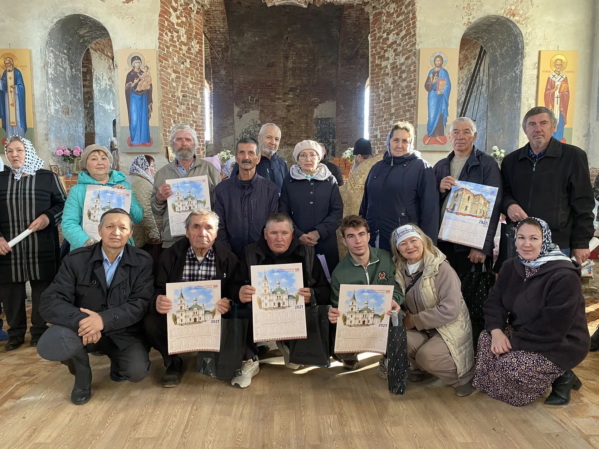 В Буинском районе в селе Старые Бурундуки продолжается восстановление храма.