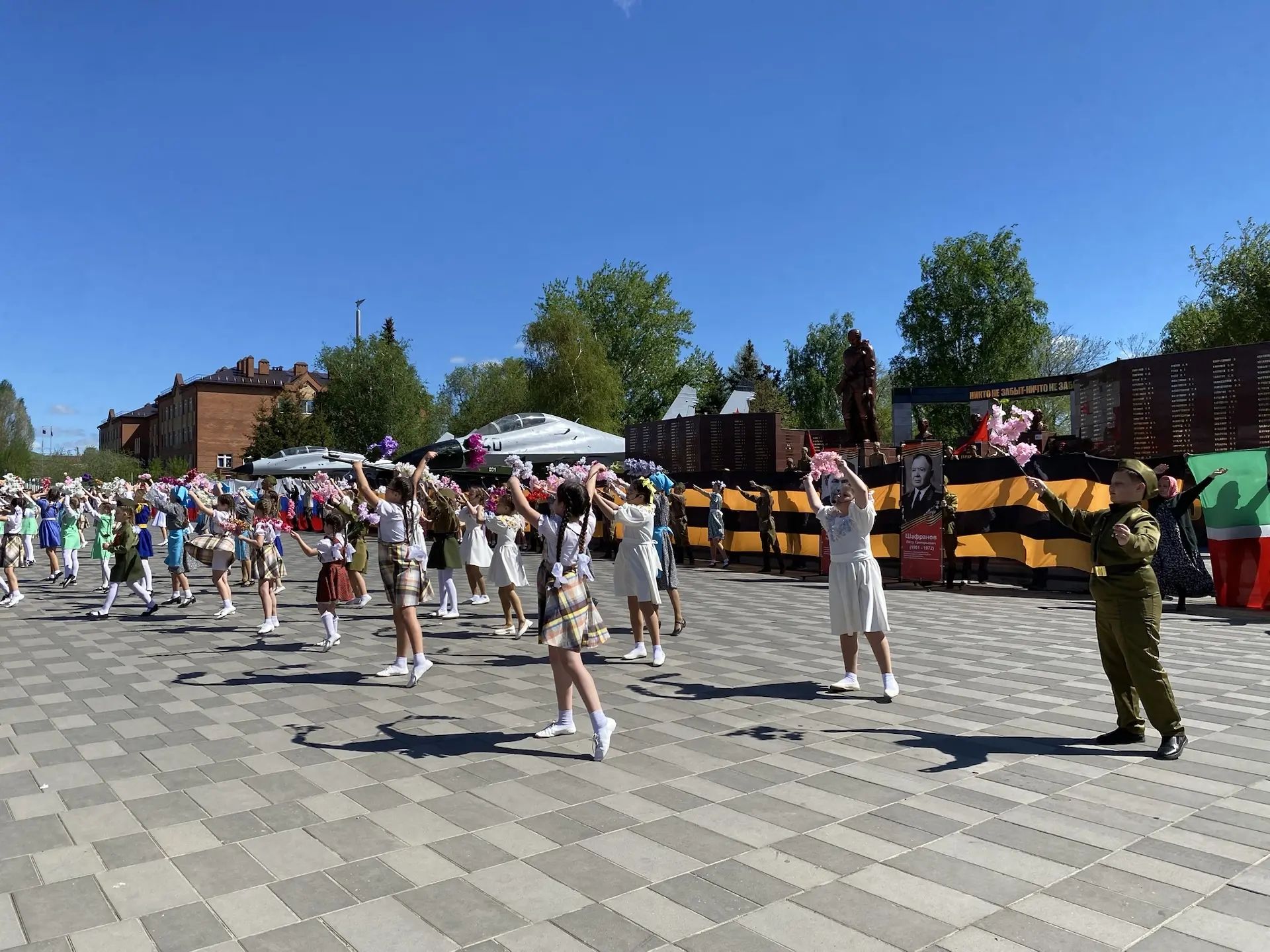В Буинске на Центральной площади прошел парад, посвященный 81-й годовщине Победы в Великой Отечественной войне