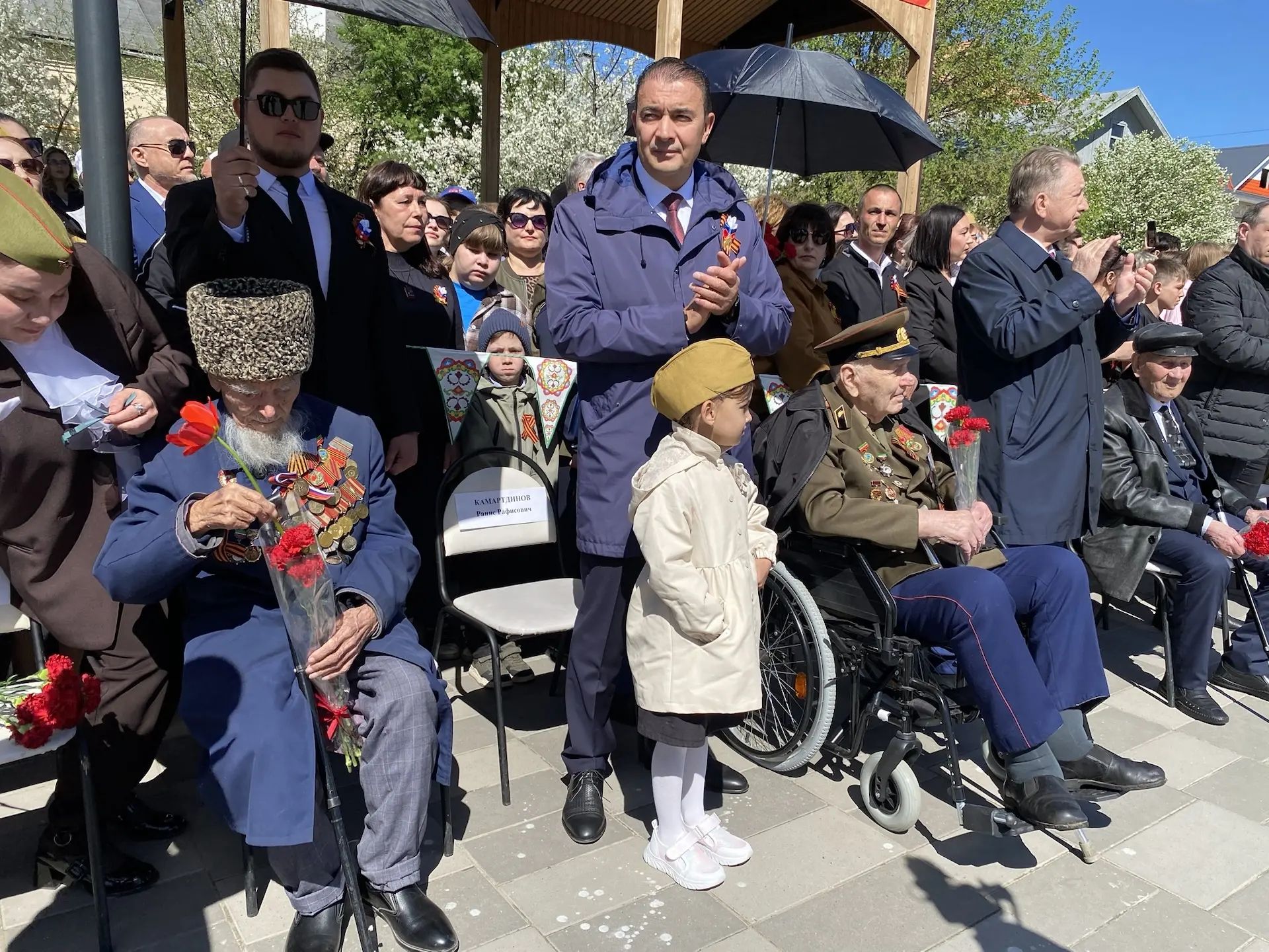 В Буинске на Центральной площади прошел парад, посвященный 81-й годовщине Победы в Великой Отечественной войне