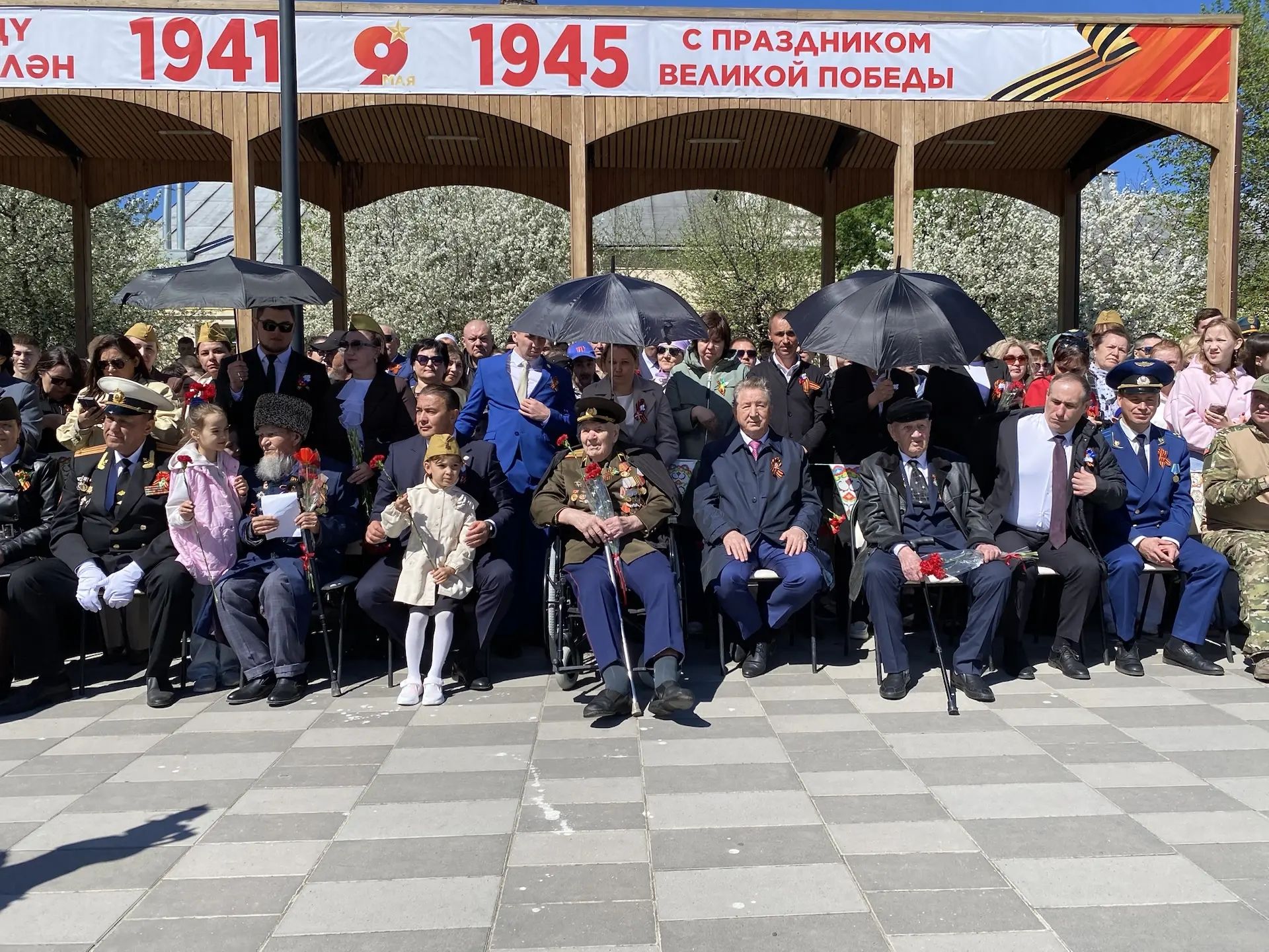 В Буинске на Центральной площади прошел парад, посвященный 81-й годовщине Победы в Великой Отечественной войне