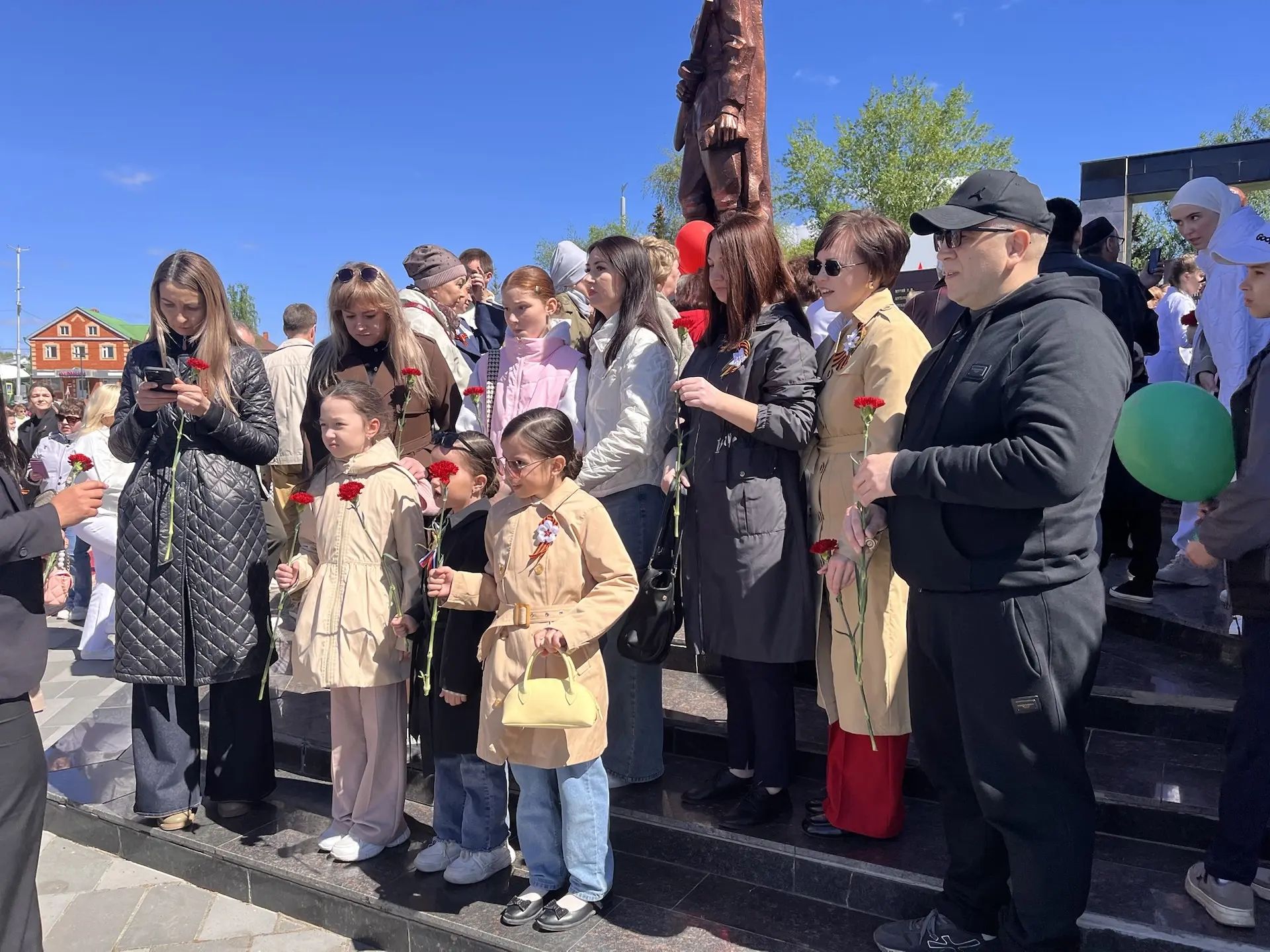 В Буинске на Центральной площади прошел парад, посвященный 81-й годовщине Победы в Великой Отечественной войне