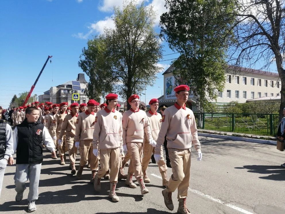 В Буинске на Центральной площади прошел парад, посвященный 81-й годовщине Победы в Великой Отечественной войне
