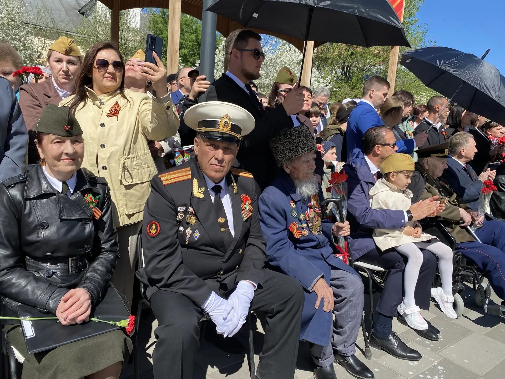 В Буинске на Центральной площади прошел парад, посвященный 81-й годовщине Победы в Великой Отечественной войне