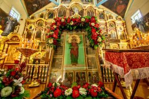 В Казанском соборе будут совершаться молебны перед иконой Пантелеимона, привезенной из Буинска