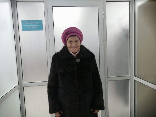 Ветеран редакции районной газеты не могла скрыть восхищения, увидев, как преобразилось здание после капитального ремонта