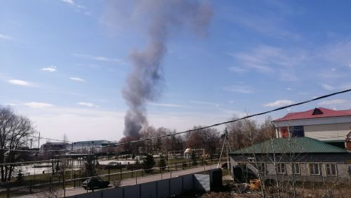 Над  Буинском чёрный дым (видео)