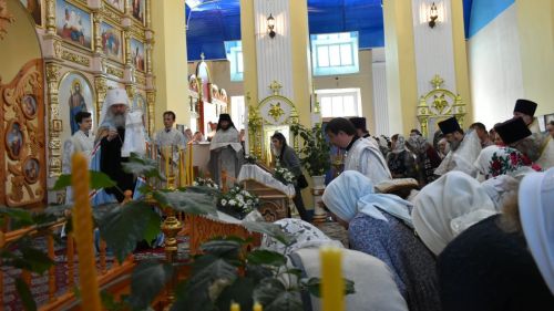 В новоосвященном храме в Буинске молились о российском воинстве и мире