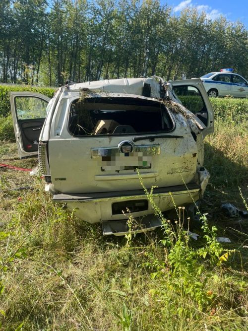 В Буинском районе на трассе хозяин «Кадиллака» в утомленном состоянии съехал в кювет
