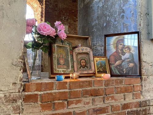 В Буинском районе в селе Старые Бурундуки продолжается восстановление храма.