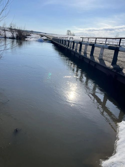 В Буинском районе вода в Свияге не доходит до уровня низководных мостов около метра