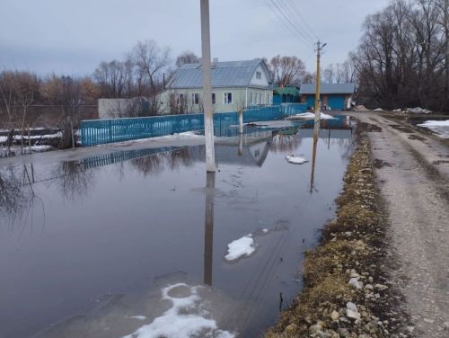 В деревне Бик-Утеево Буинского района вода затопила дворы (+фото)