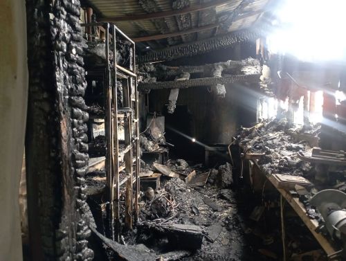 Сегодня в селе Мещеряково Буинского района произошел пожар в гараже