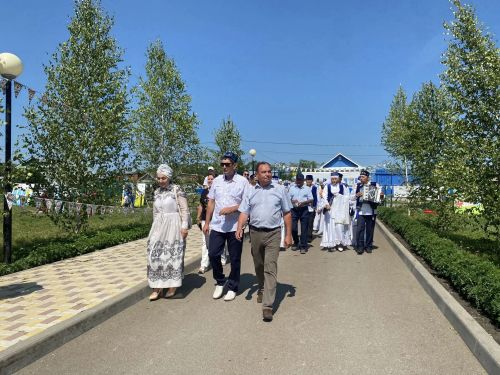 Сегодня в селе Вольнистан Буинского района земляки, договорившись, организовали праздник День села