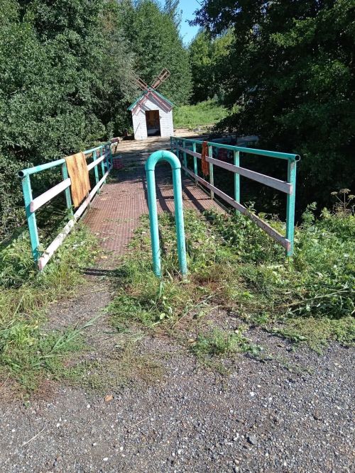 Кичәге көчле яңгырда Буа районындагы авыл күперен су баскан