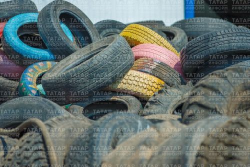 В Буинске появилось место для сбора старых шин
